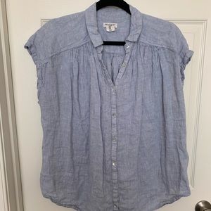 Artisan NY blue linen shirt